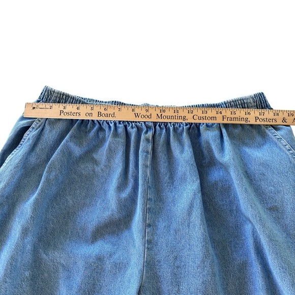 VTG Chic Capri Jeans Women's Plus Size 26W Pull On Elastic Waist Denim Pockets - Picture 6 of 11